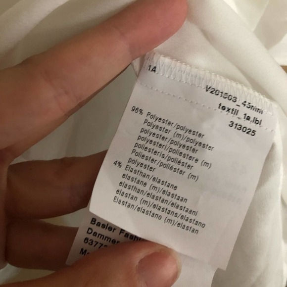 Basler White Boxy Blouse Size 42 EU - Picture 3 of 5